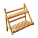 thumbnail image 5 of Estante de exhibición de macetas de bambú, práctico y estable, con escalera de almacenamiento Marrón claro 50cm, 5 of 9