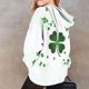 thumbnail image 5 of Sudadera con capucha para niños, camiseta de manga larga con estampado del Día de San Patricio para niños y mayores, sudadera con capucha para niña, parte superior de poliéster., 5 of 5