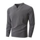 thumbnail image 1 of pstuiky camisas de manga larga para hombre, Blusas y camisas de manga larga con cuello en V y colores lisos para hombre salir tops xl, 1 of 7