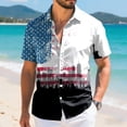 thumbnail image 4 of Yindaity Mens Usa T Shirt American Flag Patriotic 4th of July T-Shirt(White,2XL), 4 of 6