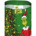 thumbnail image 5 of Dr. Seuss The Grinch Don't Be a Grinch Men's Button Fly Boxer Lounge Shorts MF22BX54, 5 of 7