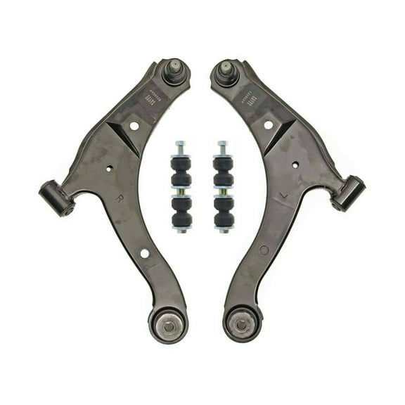 4 Pcs Front Lower Control Arm with Ball Joints & Sway Bar Link Suspension New Kit Fits select: 2001-2010 CHRYSLER PT CRUISER, 2001-2005 DODGE NEON