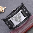 thumbnail image 4 of Pulsera de moda con diseño de tótem y zorro triangular de Odin para hombre, marrón, marrón, 4 of 5