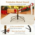 thumbnail image 4 of Gymax 8 FT Pre-Lit Artificial Christmas Tree Cashmere Xmas Tree w/ 702 Pine Needles, 4 of 7