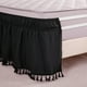 thumbnail image 5 of Solid Color Wraparound Elastic Bed Skirt Stretchy Built-in Bed Apron, 5 of 9
