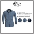 thumbnail image 4 of Chemise Slim Slim Design Homme Multicolore, Confection Coton Européen, Petite Taille, 4 of 6