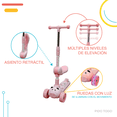 thumbnail image 2 of Mini Scooter 2 en 1 Plegable con Asiento Musica Luz y Freno, 2 of 6