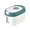 lake blue-10 pounds, variant on Modern Kitchen Rice Bin With Double Locking Freshness Protections And Visible Capacity Indicators Sealed Rice Storage Box