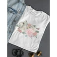 thumbnail image 3 of Flowers And Butterfly T-Shirt Women -Image by Shutterstock, Female Large, 3 of 4