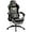 Black, variant on Dowinx Ergonomic Gaming Chair with Footrest, Reclining Gamer Chair for Adults, High Back Computer Office Chair with Lumbar Support & Linkage Armrests,Black