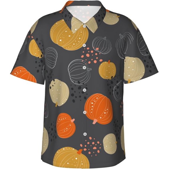 Black Grey Gold Marble Mens Hawaiian Shirt Short Sleeve Casual Button Up Tropical Summer Beach Shirt