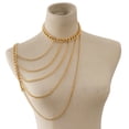 thumbnail image 1 of Cadena de cuerpo para mujer Joyas de un hombro Borlas Collares Dorado A Sunnimix Cadena del cuerpo, 1 of 8