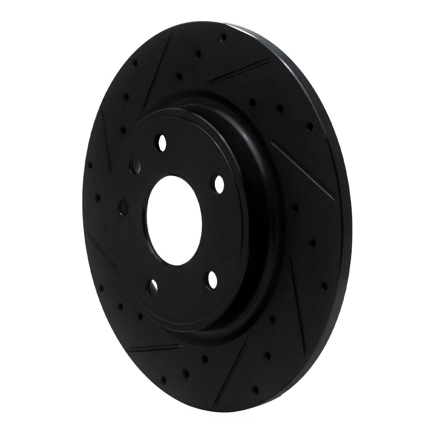 Dynamic Friction Company 633-39030L DFC Brake Rotor - Drilled And Slotted - Black