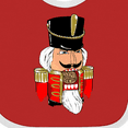 thumbnail image 4 of Inktastic Christmas Nutcracker in Red Boys or Girls Baby Bib, 4 of 4