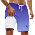 thumbnail image 2 of FUZHIQ Men's Funny Swim Trunks with Compression Liner 2 in 1 Quick-Dry 7" Stretch Shorts with Pockets,XXXXXL, 2 of 5