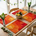 thumbnail image 5 of Red Orange Placemats Set of 4, Modern Abstract Ombre Geometric Washable Wipeable Table Mats for Dining Tables, Indoor Outdoor Kitchen Place Mats for Holiday Party Table Decor, 5 of 9