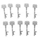 thumbnail image 2 of Abrebotellas de cerveza, 10 piezas de llavero con forma de llave de tono antiguo abridor de botellas Plata antigua perfke Colgantes de abrebotellas antiguos, 2 of 9