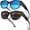 Blue + Black, variant on Polarized Sunglasses Fit Over Glasses for Men Women, Oversized Wrap Around Sun Glasses UV400 Protection Sunglasses