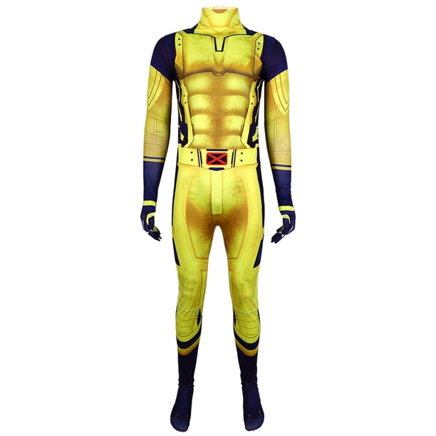 Traje Juego Rol Wolverine Disfraz Cosplay 3D para Hombre Halloween