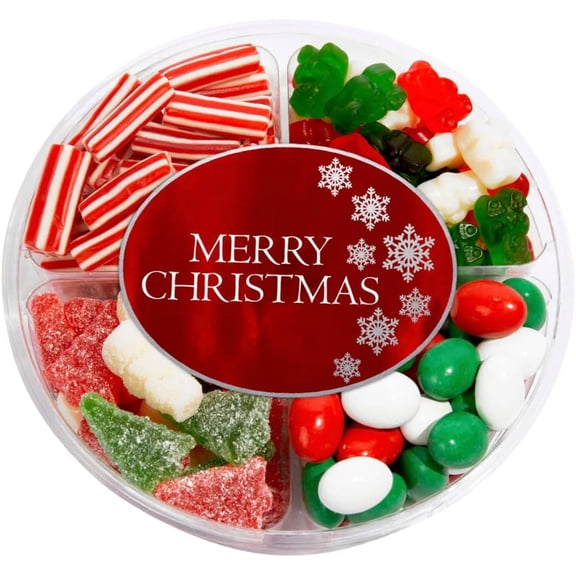 Holiday Candy Basket Gift Set with Festive Gummy Candies