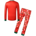 thumbnail image 3 of SSLR Family Matching Christmas Pajamas Sets Xmas Sleepwear Nightwear 2-Piece Pjs Tops+Pants, 3 of 8