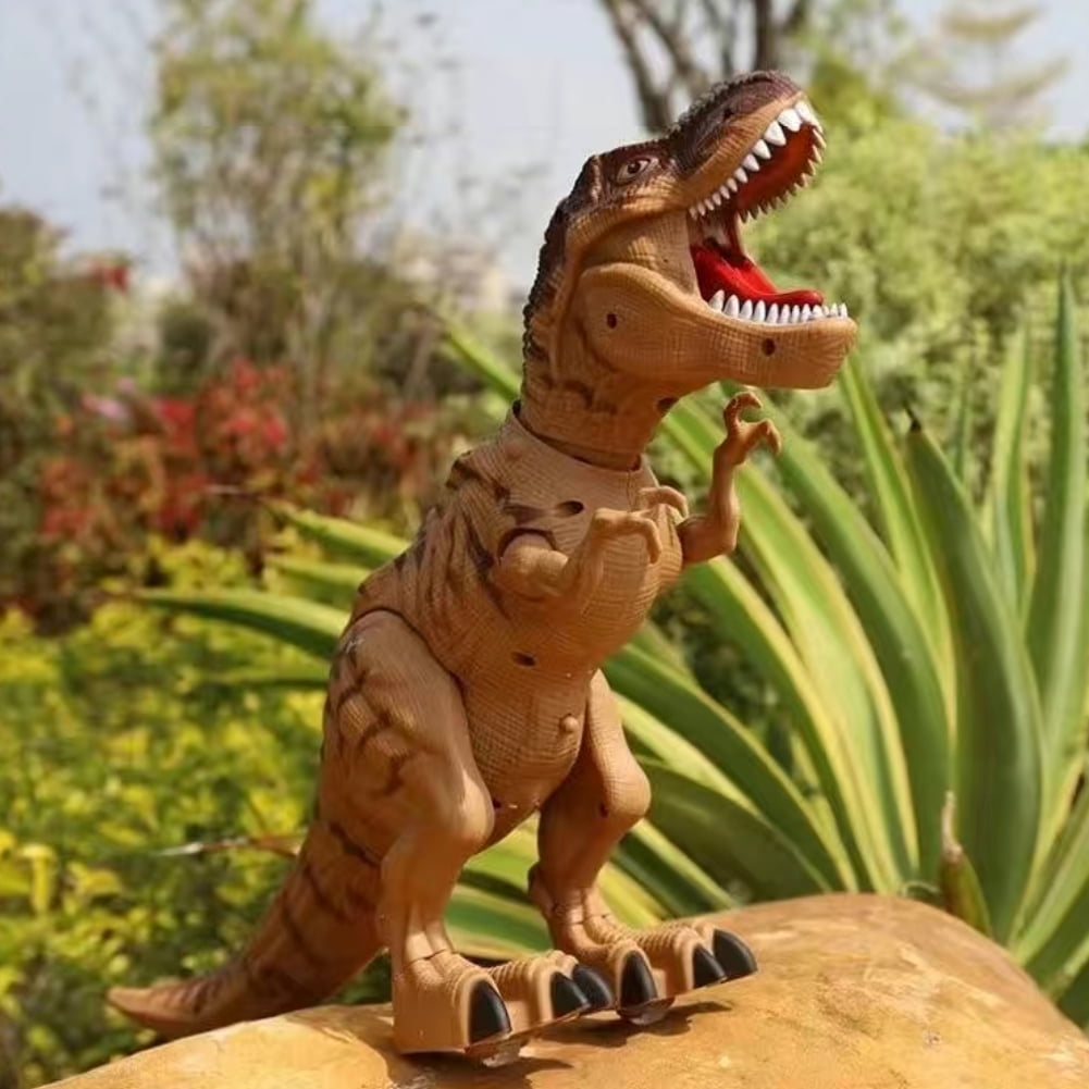 Godderr Kids Toddlers Electric Dinosaur Toys with Roaring Sound Walking Fire Spraying Dinosaur Toys for Kids Toddlers Baby Boys Girls 3-12 Years