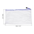 thumbnail image 2 of Unique Bargains A4 Zip File Pouch Document Folders Mesh Zipper Bags, Navy Blue, 12 Count, 12 Pack, 2 of 5