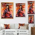 thumbnail image 4 of Designart "Magic Tree and Asian Woman Portrait" Fashion Framed Wall Art - Glam Pink Woman Asian Hallway Framed Wall Art Decor, 4 of 6