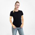 thumbnail image 4 of Xecao's Scandinavian Alphabet2 print Arm Sleeves offer cooling UV protection and sports compression for both men and women., 4 of 5