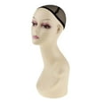 thumbnail image 2 of Cabeza de maniquí Femenino Modelo de maniquí para Mujer pelucas de Pelo Gafas Bufanda Macarena Peluca de cabeza de maniquí, 2 of 8
