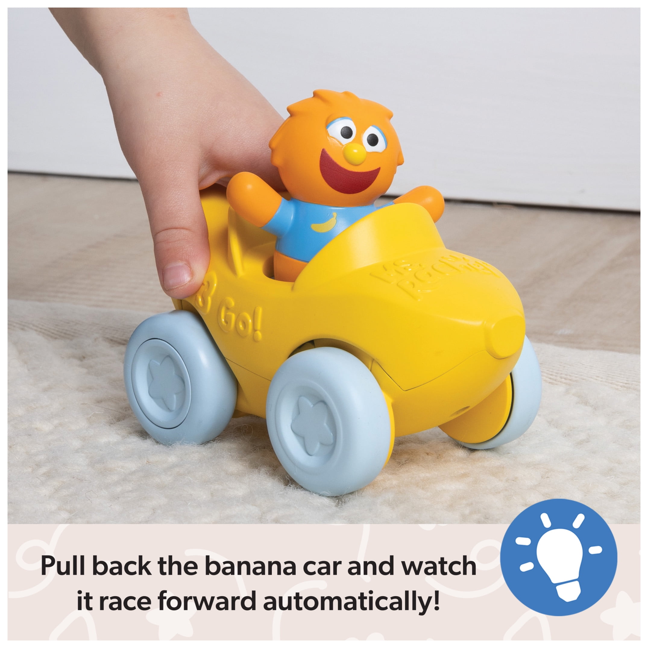 Ms. Rachel, Herbie’s 1-2-3 Roll! Vehicle with Click-in Figure & Pull Back Action