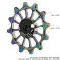 thumbnail image 4 of Desviador Trasero Polea Cojinete Guía Polea Mtb Bicicleta Desviador Trasero Rueda Cerámica Rodamiento Polea Bicicleta Guía Rodillo Colorido Con Manguitos De Diámetro De Orificio Guardurnaity OD007038-00, 4 of 5