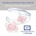 thumbnail image 6 of Chicco PhysioForma Mini Orthodontic Pacifier Pink 0-2m 2pk, New, 6 of 11