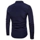 thumbnail image 1 of Camisa de blusa superior de manga larga ajustada informal con personalidad a la moda para hombre Pompotops  oipoqjl27356, 1 of 3