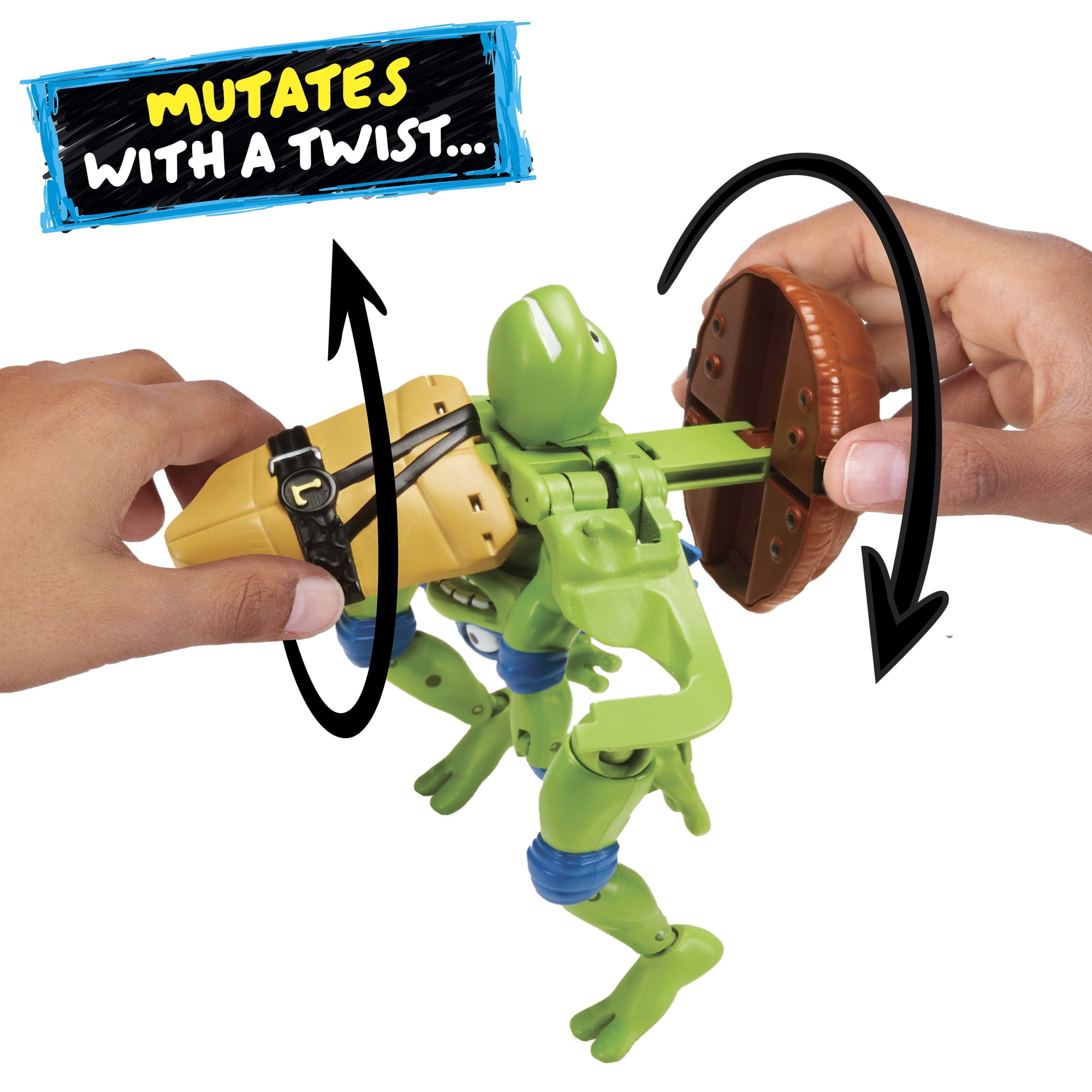 Tales of Teenage Mutant Ninja Turtles: Mutations Deluxe 5.5” Leonardo Pet to Ninja Figure by Playmates Toys