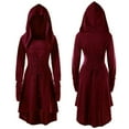 thumbnail image 2 of FRSASU Dresses for Women Long Sleeve Ladies Sweatshirts with Hood Solid Bandage Dress, 2 of 8