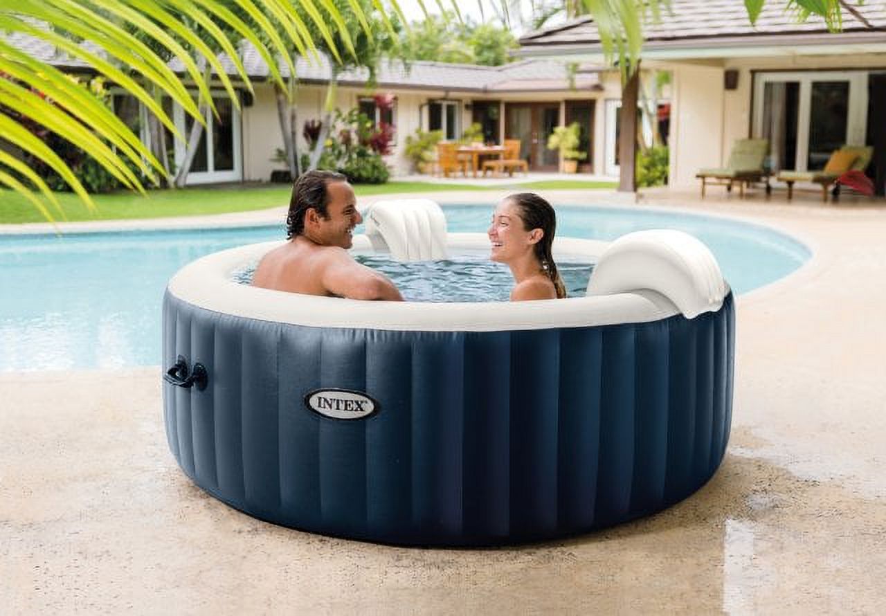 INTEX PureSpa™ Plus Bubble Inflatable Hot Tub Set - 4 Person Spa with Energy Efficient Spa Cover - image 4 of 16
