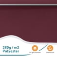 thumbnail image 3 of MCombo Patio Window Awnings 50''x55'', Fully Assembled Manual Retractable Sunshade Canopy for Windows & Doors, 4104(Burgundy), 3 of 9