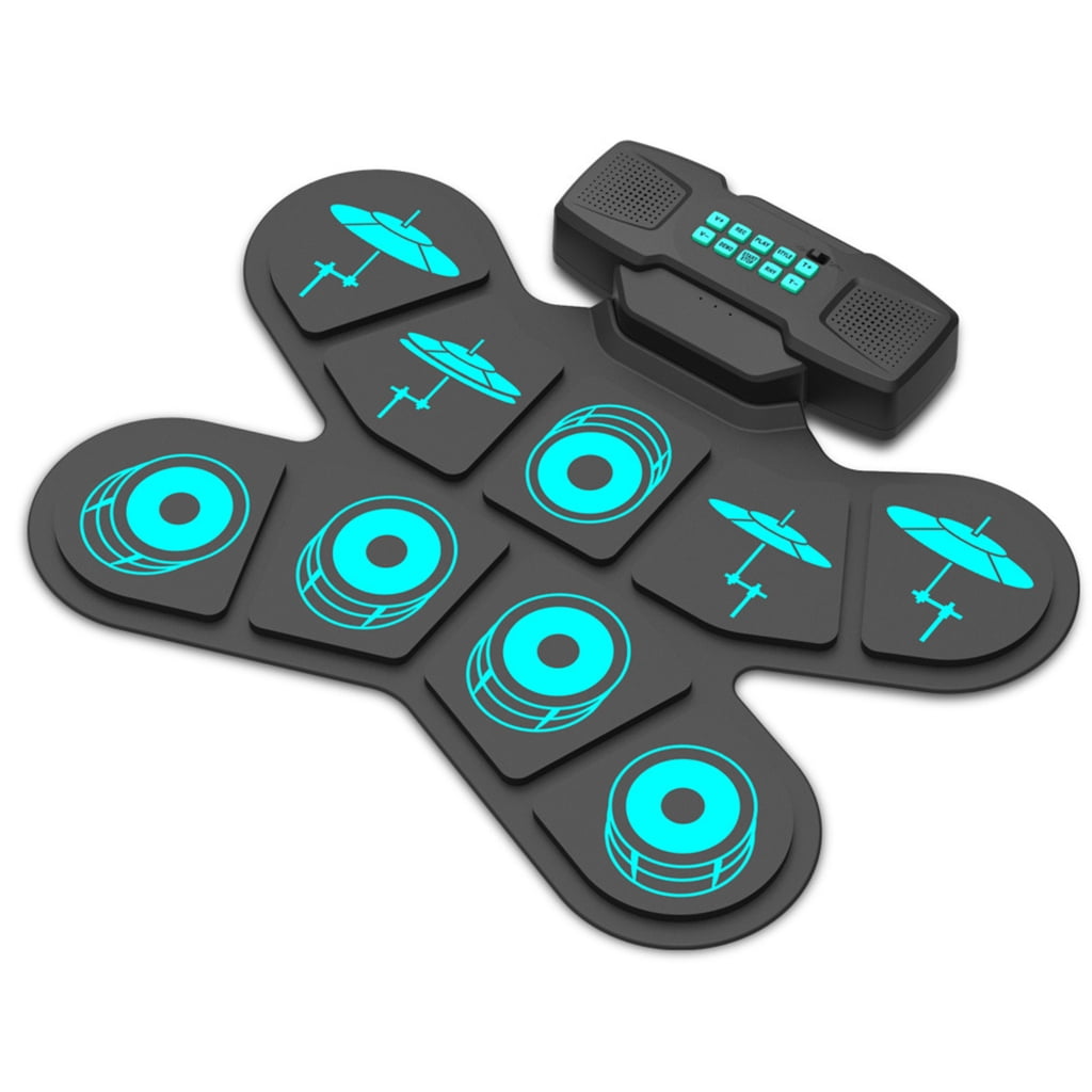 Drum Kits with Headphone Jacks, Built-in Speaker Drum Pedal Drum Stick Drum Pads