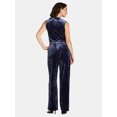 thumbnail image 4 of Nine.Eight Women’s Drape Front Sleeveless Jumpsuit, Sizes 2-18, 4 of 5