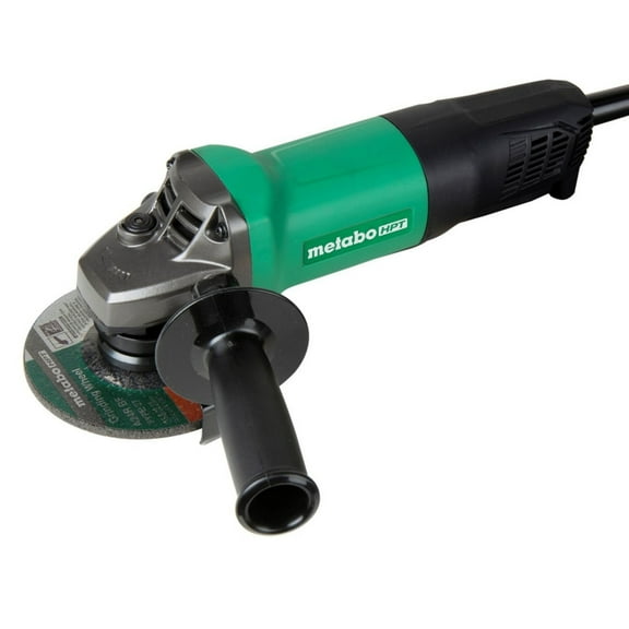 Metabo HPT 4-1/2-Inch Angle Grinder | Non-locking Paddle Switch | 7.9 Amp | Smallest Grip Circumference in its Class | 900W Input Motor | Lightweight | Dual-position Handle (G12SQ2)