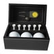 thumbnail image 5 of Juego de regalo de pelotas de golf, regalo de golf para hombres con caja de cuero PU, 6 tees de golf, pelotas de golf para niños adultos abuelo papá c Herramienta de división amarilla, 5 of 8