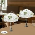 thumbnail image 3 of 6PCS Artificial Flower Balls, Silk White Green Hydrangea Roses, 13.4x7.48in Reusable Decor for Wedding Party Home, 3 of 18