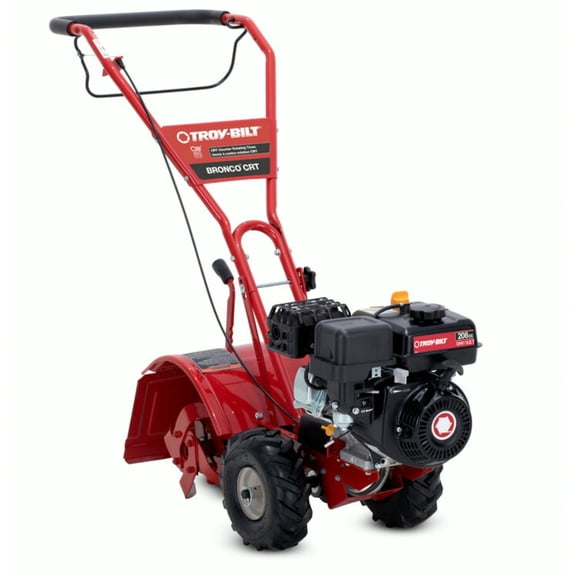 Restored Troy-Bilt Bronco CRT Tiller | 208cc Engine | 14" Rear Tine Tiller (Refurbished)
