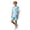 Light Blue, variant on Toddler Kids Teen Boys Girls Soccer Training Uniform Set Gradient Short Sleeve T-Shirt Shorts Ice Silk Quick Dry Athletic Sets for 1-14 Years