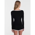 thumbnail image 3 of No Boundaries Sleep Lace Top with Long Sleeves, Women’s XXS-3X, 3 of 5