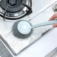 thumbnail image 3 of TIMIFIS Pot Washing Brush Long Handle Washing Pot Brush Wire Household Kitchen Wire Does Not Fall Off Wire Wipe Sink Stove Cleaning Brush Kitchen Gadgets, 3 of 3