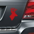 thumbnail image 2 of Magnets in Motion Deer Head Hunter Car Magnet Red, 2 of 4