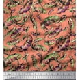 thumbnail image 1 of Soimoi Tissu Poly Georgette Feuilles & Texture Imprimé Tissu au Mètre 42 Pouces de Large, 1 of 2