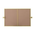 thumbnail image 2 of Elegant Kitchen and Bath Amoura 24X36 Pivot Mirror In Brass, 2 of 15